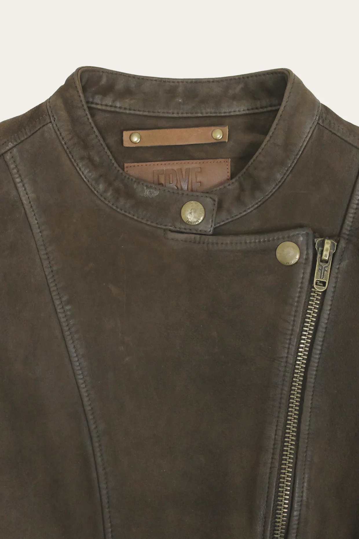 Leather Jackets^Frye Biker-racer Leather Jacket Dark Brown