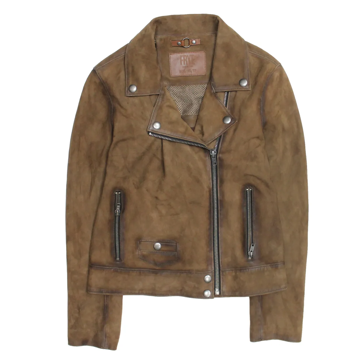 Leather Jackets^Frye Biker Jacket Dark taupe