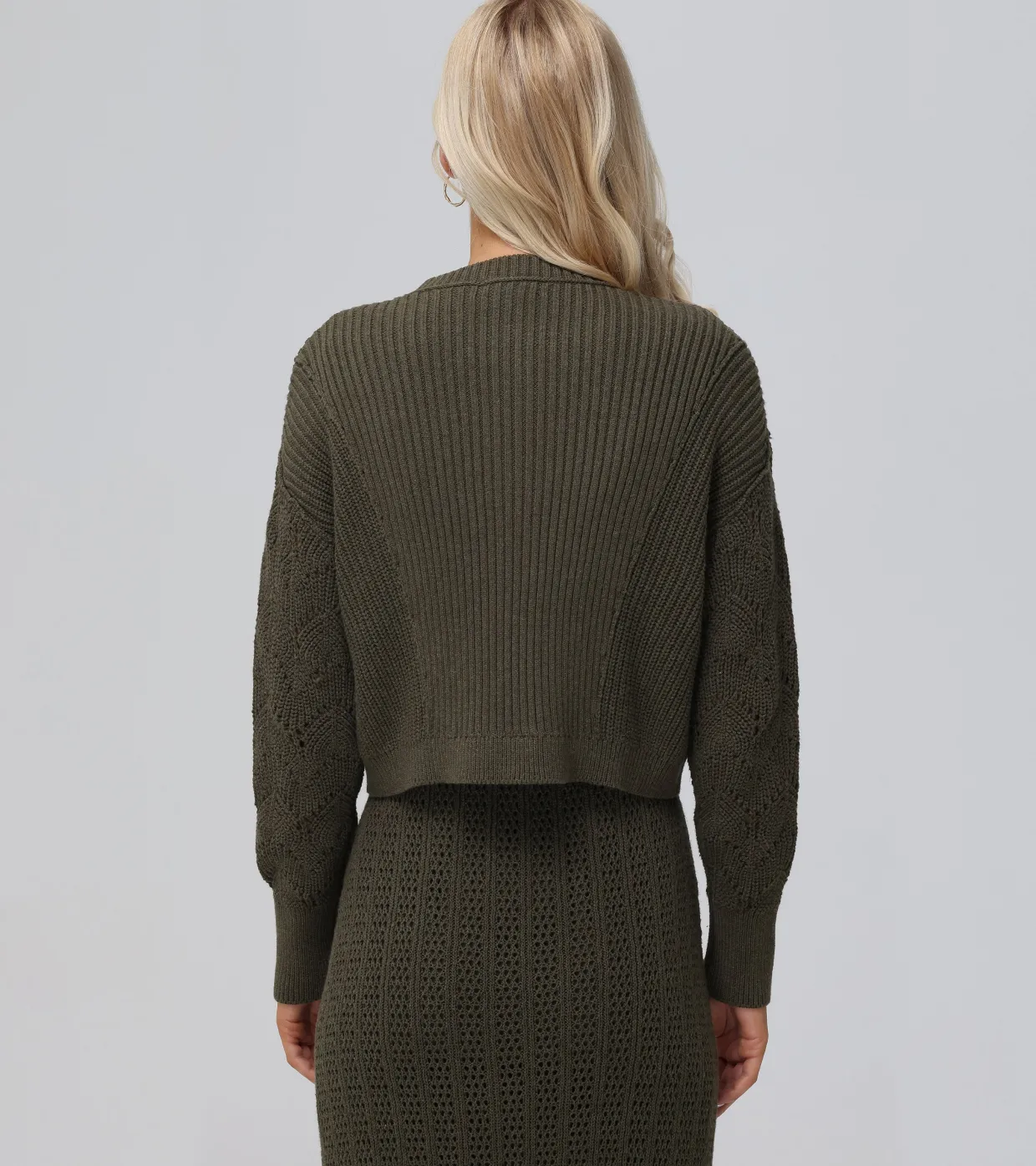 Tops^Frye Mixed Stitch Button Front Cardigan