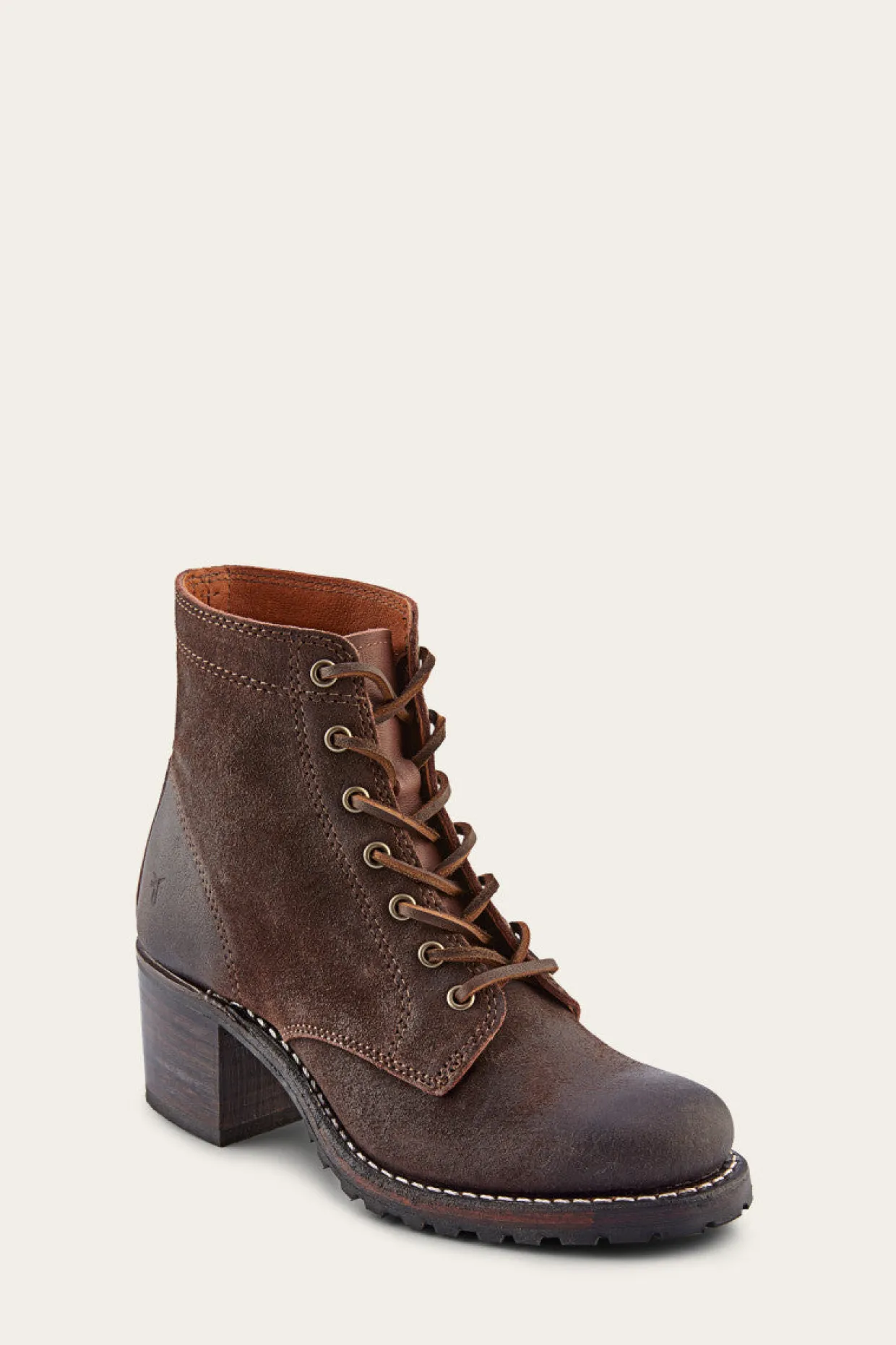Booties^Frye Sabrina 6G Lace Up